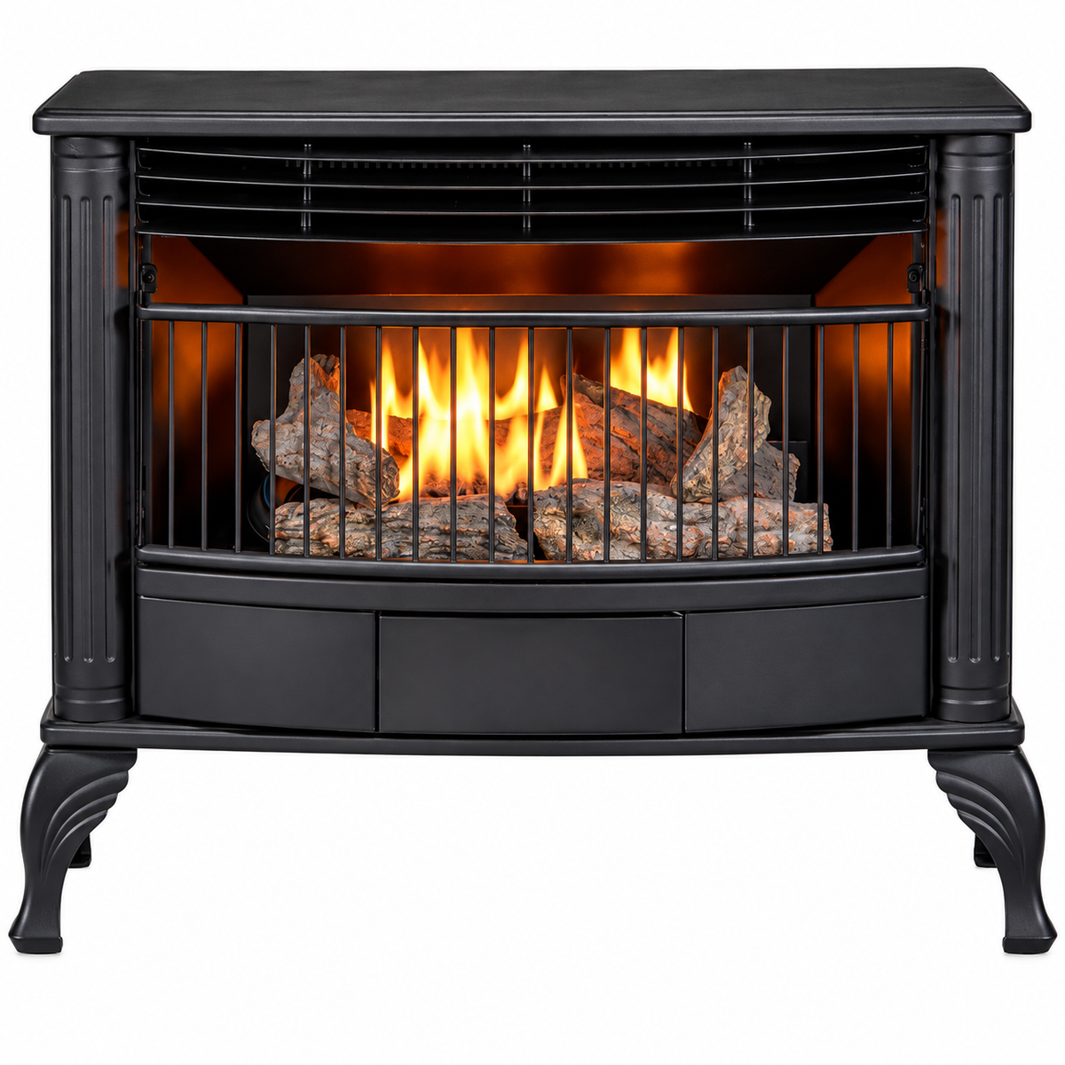 25,000 BTU Vent-Free Natural Gas Stove with Thermostat Control